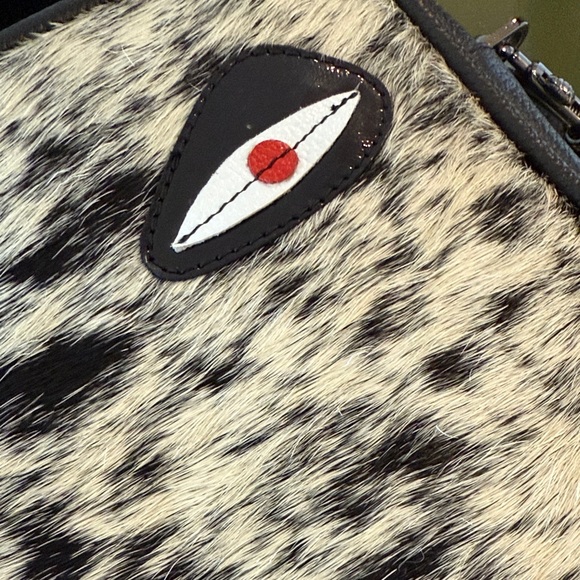 Min & Mon Black Verto Monster White Spotted Bag - Picture 3 of 5